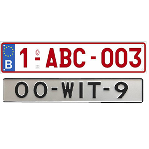 Extra nummerplaat